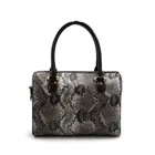 Personnalisé continuer lades sac sac à main avec peau de serpent
