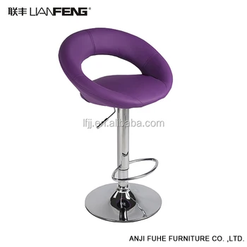 Modern Pu Leather Hydraulic Lift Adjule Height Swivel Bar Stool Modern Pu Leather Hydraulic Lift Adjule Height Swivel Bar Stool With Low Backrest