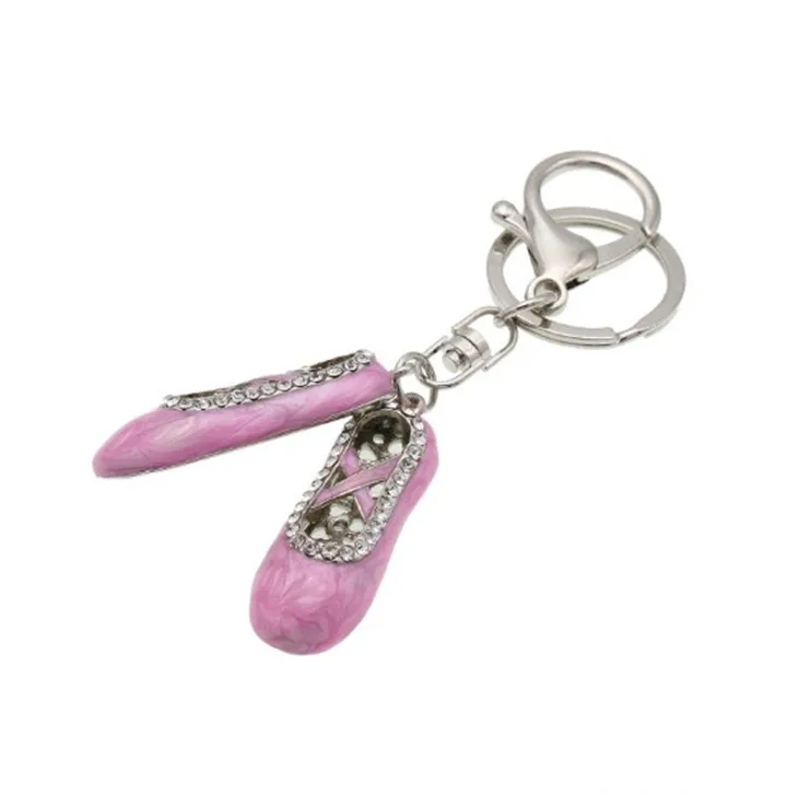 Fashion Mini Dance Shoe Keychain Women Ballet Key Chain Party Sweet Wedding Bulk Shoe Keychains