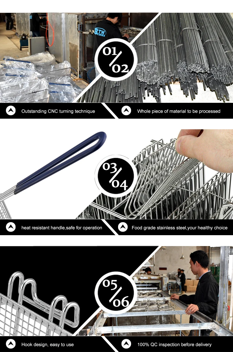 Perforated Strainer Kitchen Accessories Rectangle Wire Mesh Deep Fat Kitchen Stainless Steel Round Fryer Basket.jpg