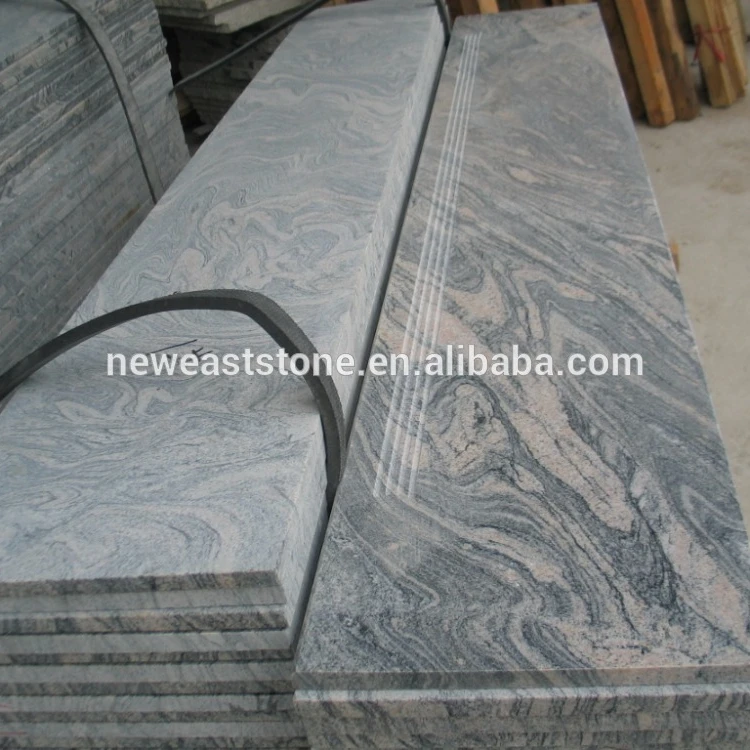 China Juparana Granite Pink Black Color Stair Step Treads For Interior Buy Granite Step Treads Interior Granite Step Stepping Stones Product On