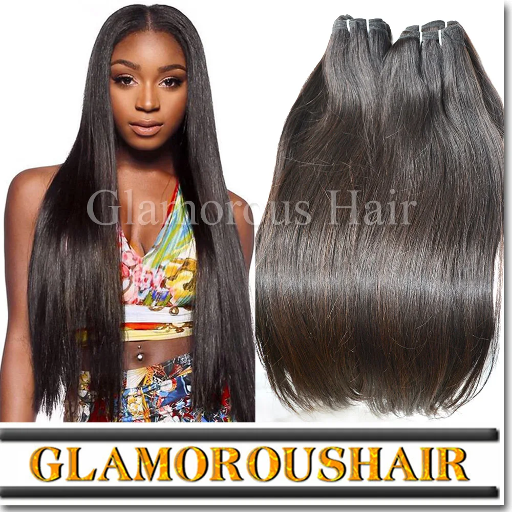 Flat Head Straight 100 Human Hair Top Human Hair Extensions