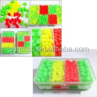 200 Pcs 8mm Glow In The Dark Fishing Beads – Soft Plastic Bait Beads For Trout, Crappie Lures (Green)
