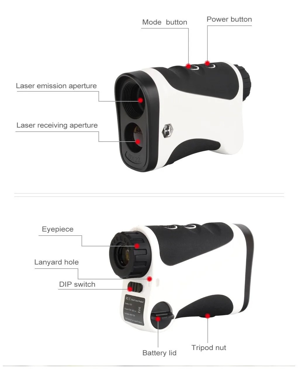 Ohhunt Hunting Laser Range Finder Monocular 6x 600m Multifunction Lrf