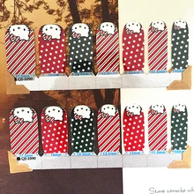 Blue Pink Green hellow cat Nail Arts Nail Sticker Waterproof Nail Decal Sticker Gel Polish French