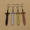 promotion custom metal souvenir gift antique style engraved sword with keychain