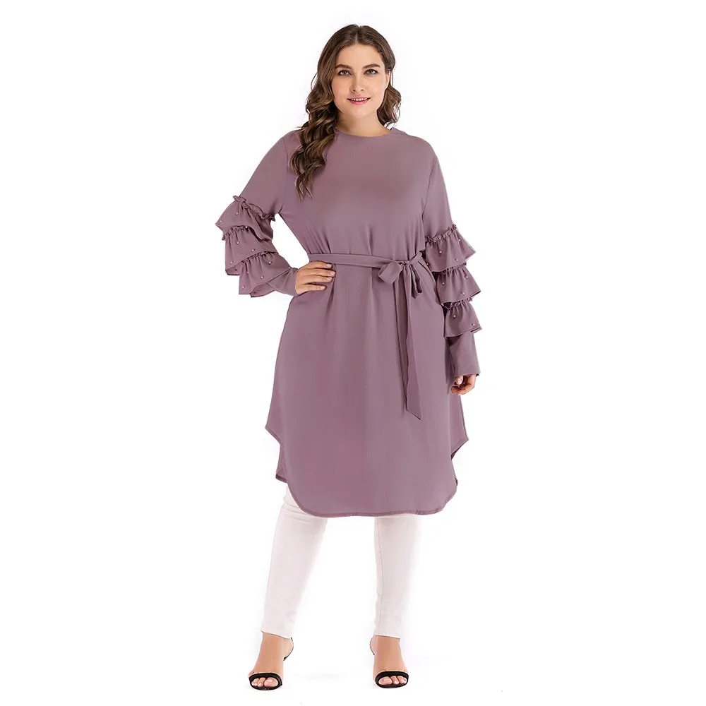 2117# Abaya Muslim Islamic Clothing Wholesale Women Tunic Tops Turkish ...