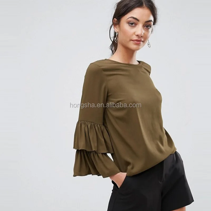 latest frill blouse designs