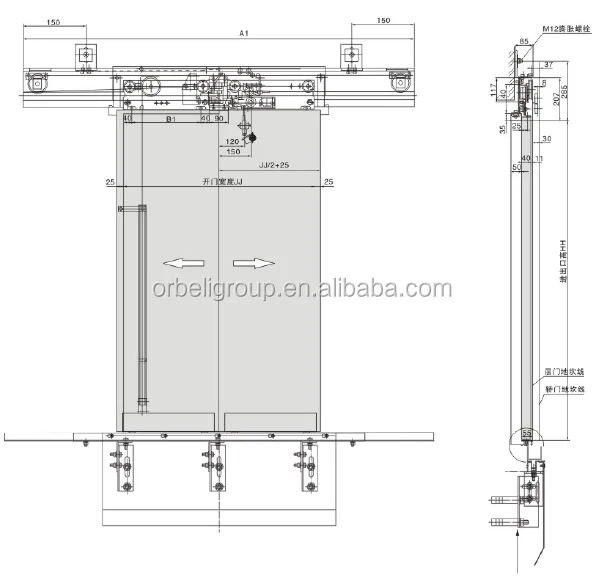 Elevator Automatic Door Operator Landing Door For Lift Elevator Gdo-d2 ...