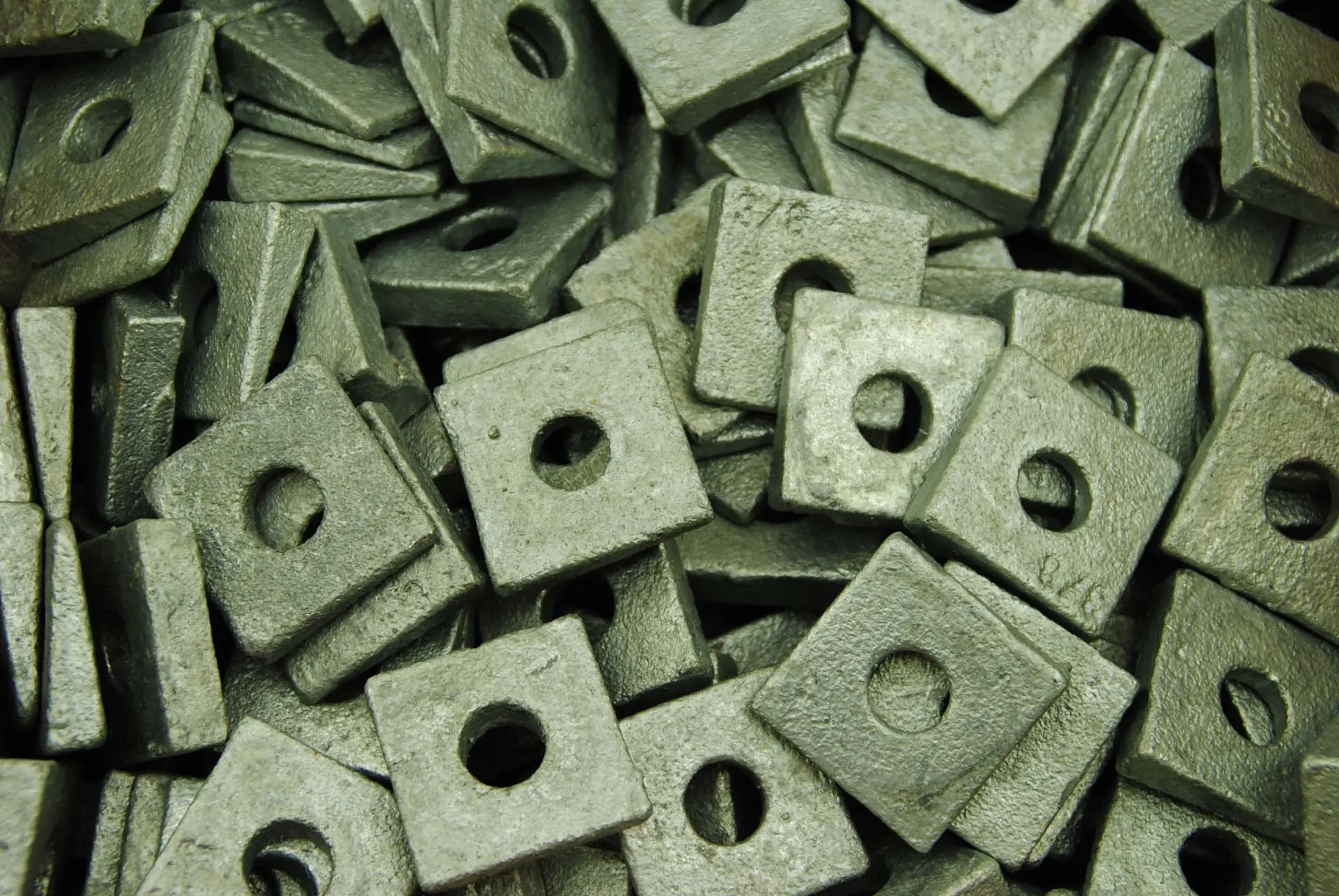 20 Galvanized Malleable 1 Square Bevel Washers I-Beam Flange Wedge 1