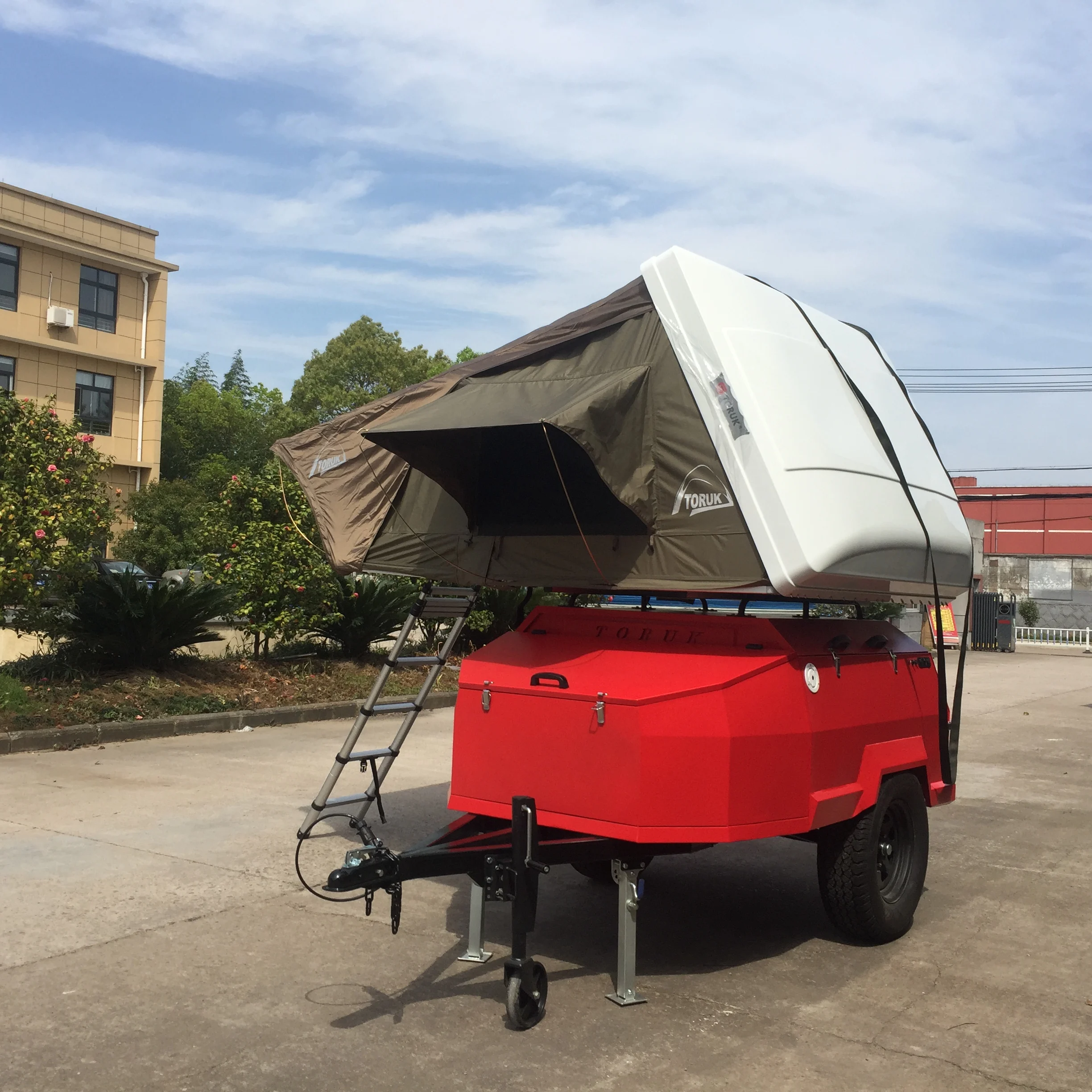 Folding Camper Trailer с подъемной крышей