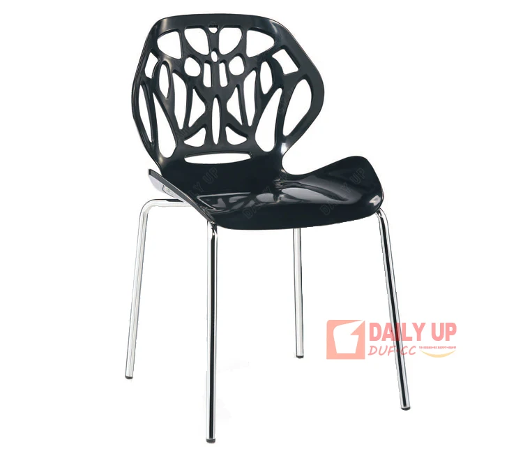 Famous Leisure Design Driade Miss Lacy Wedding Hall Chairs Dining Plastic Chair With Steel Legs For Sale