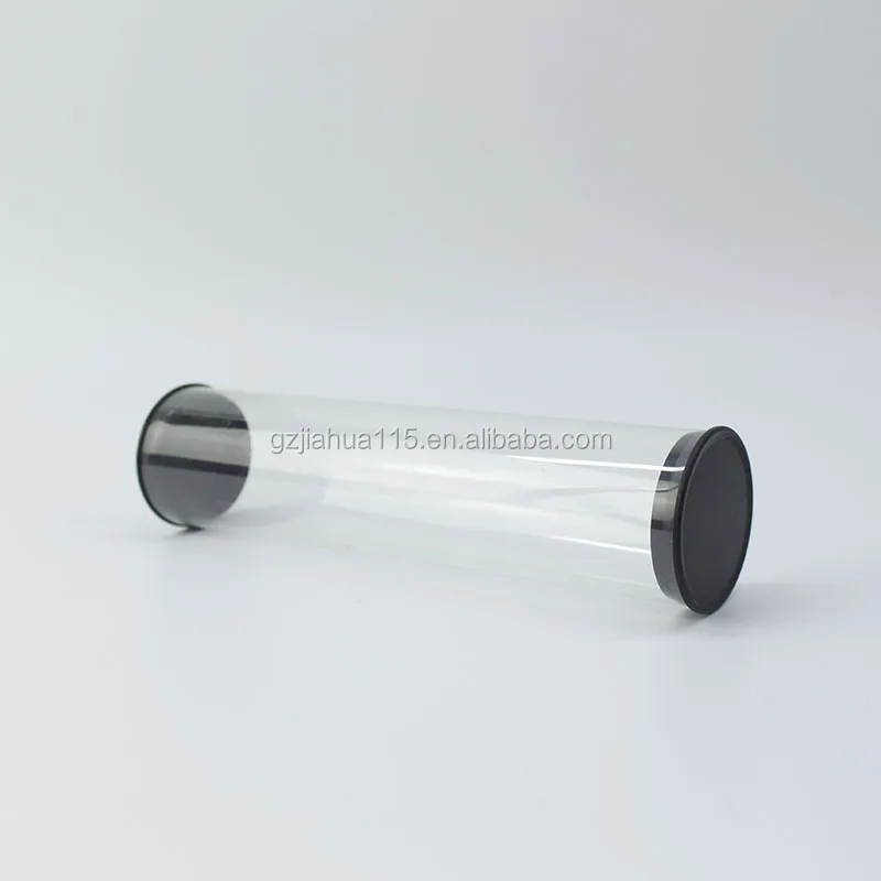 Clear Pc Solid Plastic Tube With End Caps Buy Solid Plastic Tube