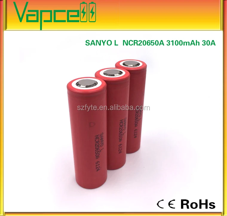 Wholesale Ncr20650a Battery Sanyo 20650 Battery 20650a 3.7v Liion