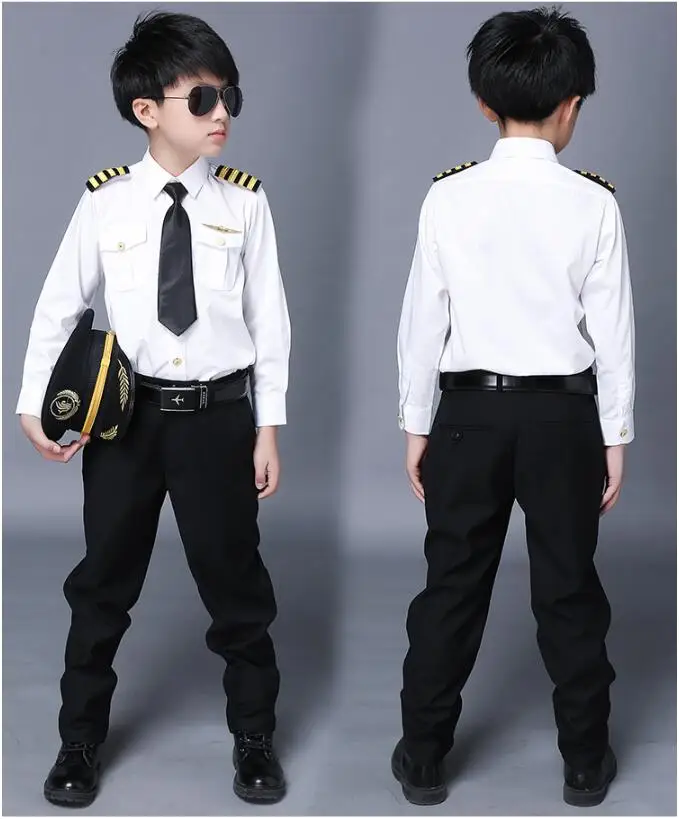 Hot Selling Kids Boy Airline Pilot Uniform Dress Suit For Kids - Buy ...