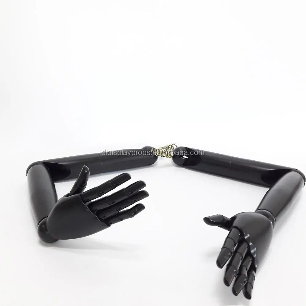 Dl1389 Flexible Articulated Black Wooden Arms Model For Female