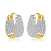 Wholesale U Shape Crystal Stud Earrings for Women Fashion Jewelry Wedding Accessories