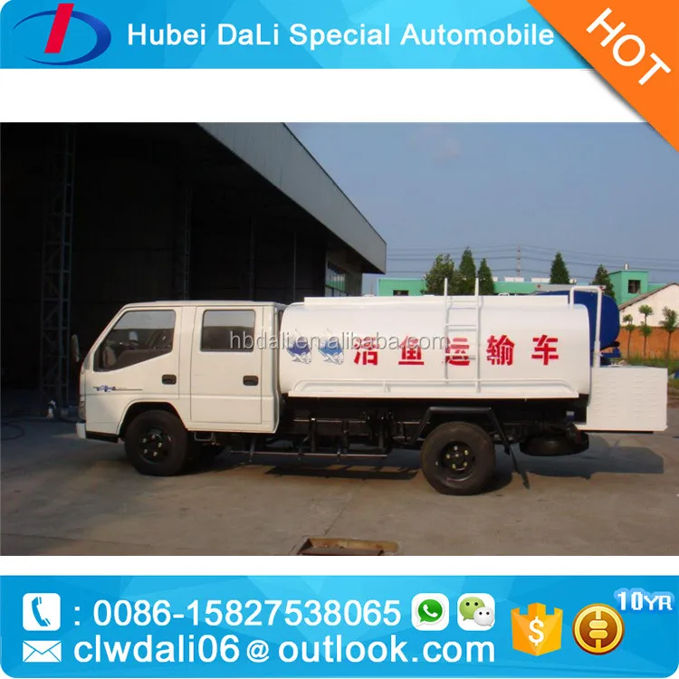 Jmc 4*2 Double Cab Life Fish Carrier Life Fish Trasport Life Fish Tank