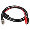 BNC Male Plug Q9 To Dual Alligator Clip Y Splice Oscilloscope Test Probe Cable Lead
