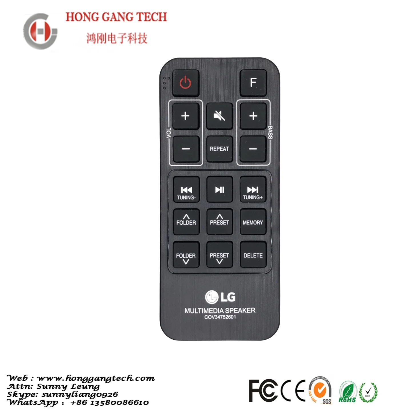 Simple Big Button Home Application Audio Tv Universal Remote Control