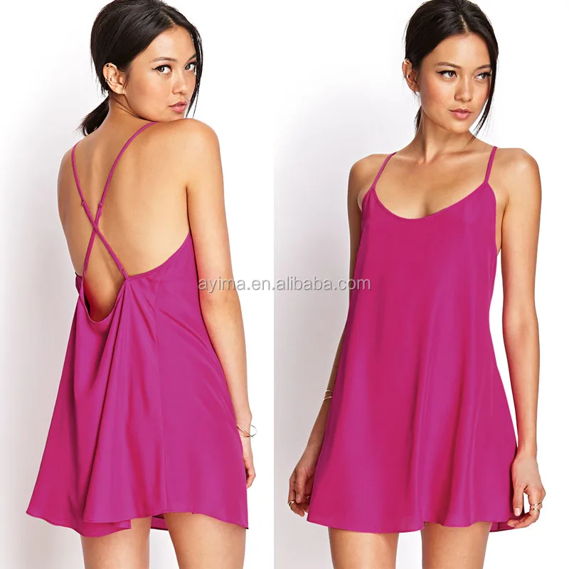 hot pink cami dress