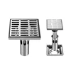 10*10cm Stainless steel grid high water-seal floor drain