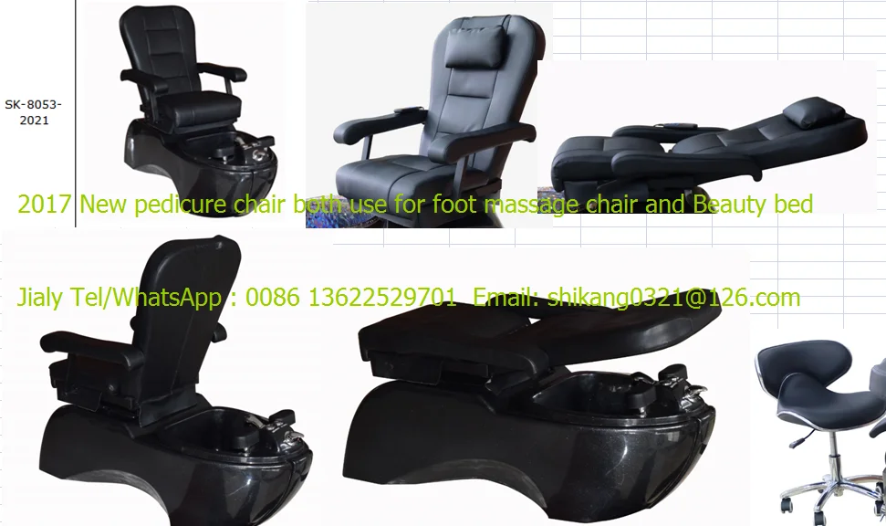 2017 New Facial Pedicure Chair Both Use For Foot Massage Chair And