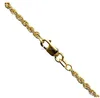10K Yellow Gold Rope Solid Chain Necklace 24 Inches Long 2.25MM Wide Necklace