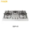 GSP01 Cheap price Pakistan 3 burner gas stove stainless steel battery stove for cooking