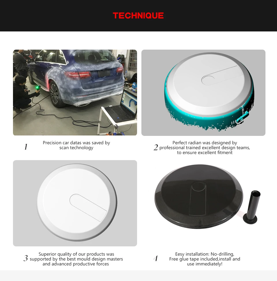 G-CLASS W463 Tire cover end cap for g63 g65 g500 PVC material