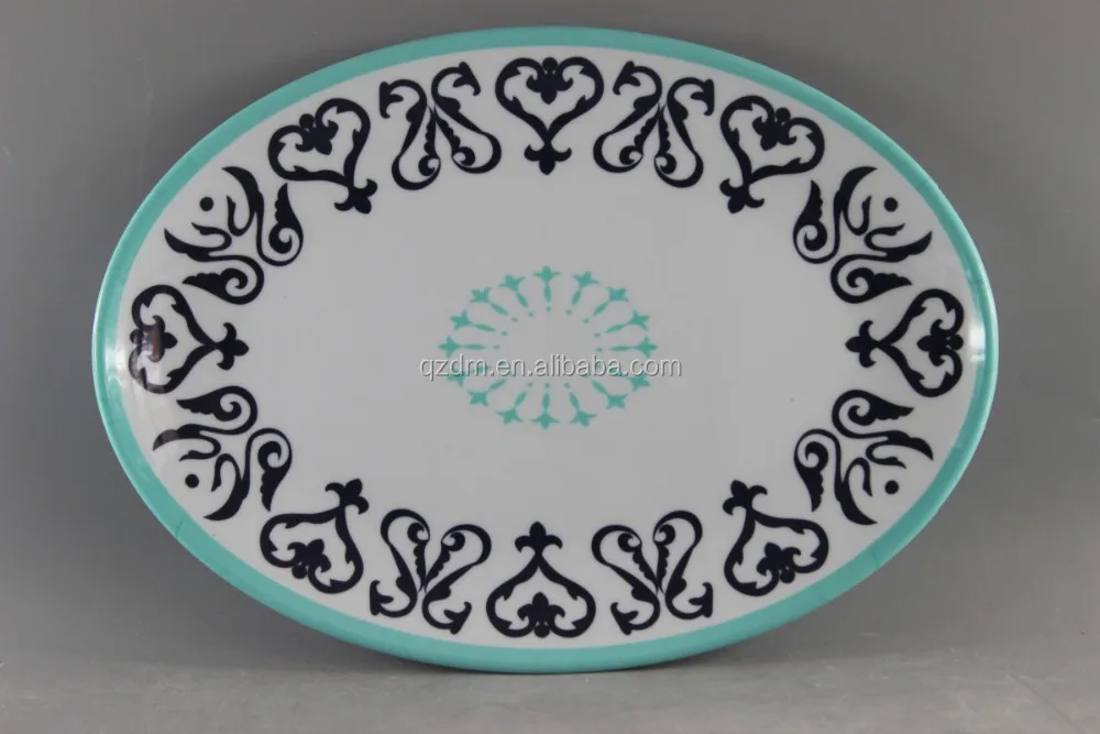28x21cm Melamine Rectangle Plate Hard Plastic Sushi Plate