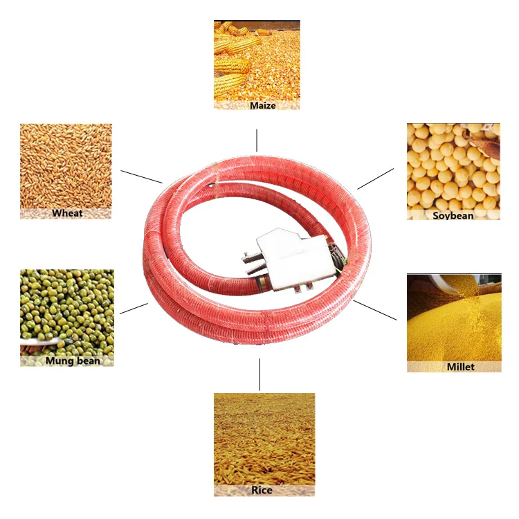20t/h Grain Suction Machine Flexible Tube And Auger Spring Screw Conveyor For Corn