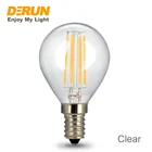 G45 クリア E14 E27 2 ワット 4 ワット 6 ワット 200LM 400LM 600LM led フィラメントエジソンガラス電球ランプライト、 FMT-G45