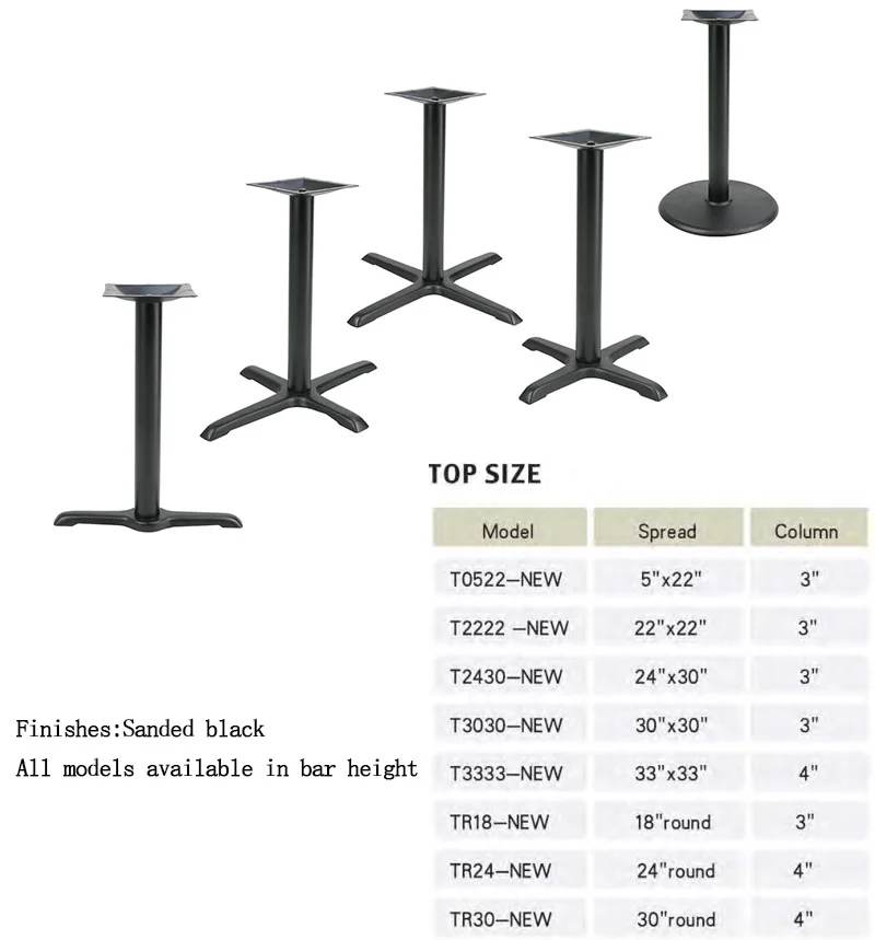 Wholesale Cheap Modern Cafeteria Round Design Pedestal Steel Cast ...