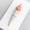 Wholesale Custom Packaging Cold Process Natural Ice Cream Coconut Olive Oil Bar Soap