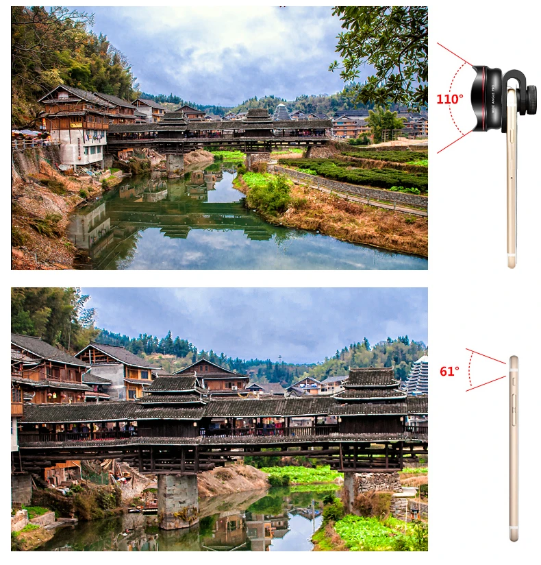 Mobile phone accessories 2018 Best popular phone lens for all phone 18 MM PRO wide angle lens