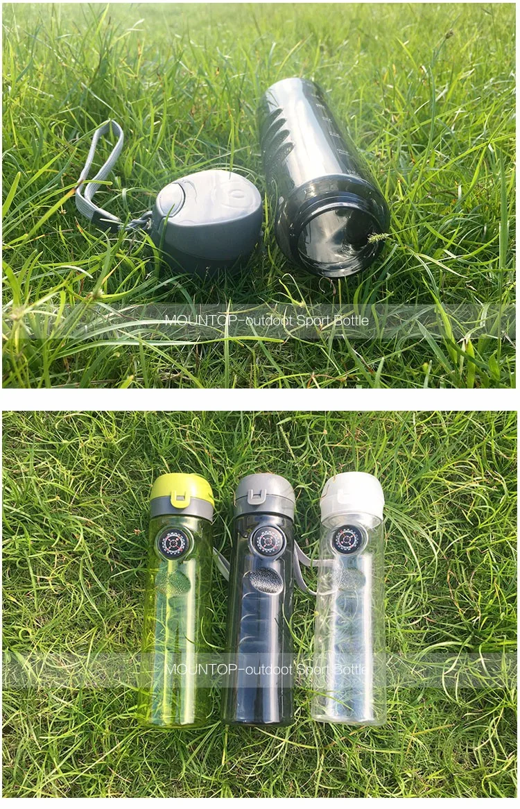 new inventions in china 2024 empty plastic sport water bottle with compass