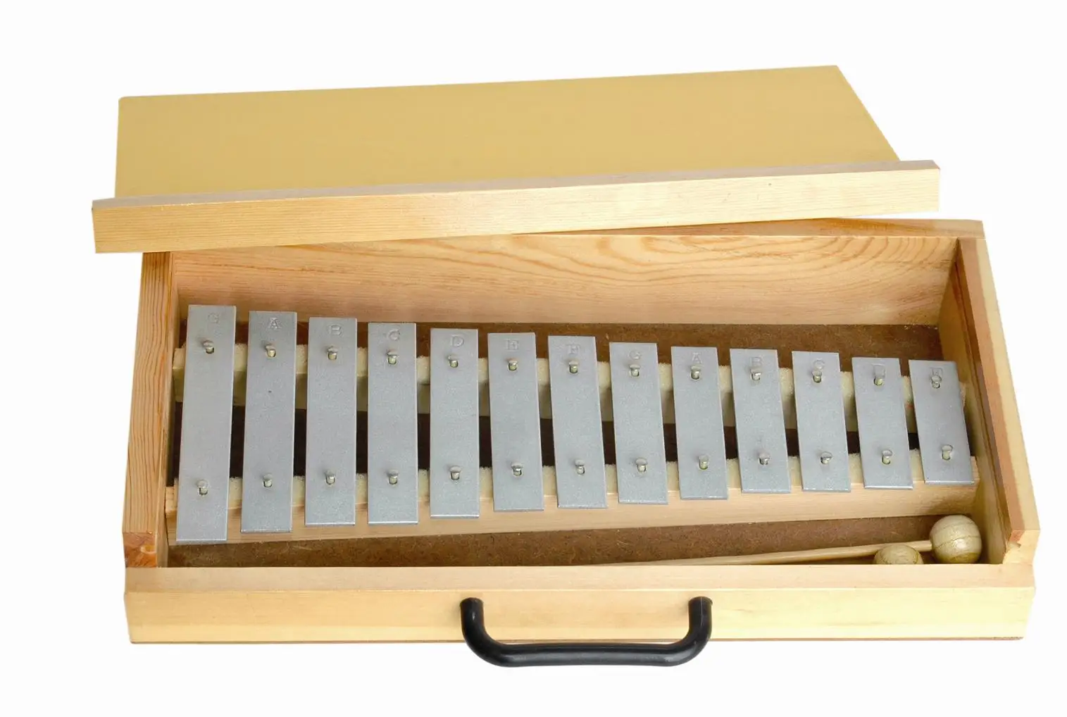 Musical Instrument Xylophone Music Notes Metal Xylophone With Wooden