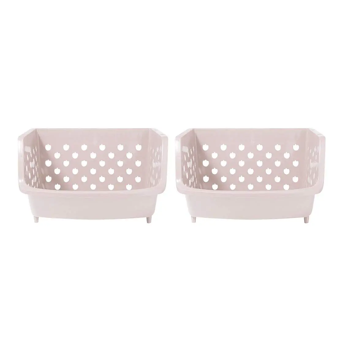 Lingxuinfo Storage Stacking Bins Plastic Stackable Vertical Storage Bins Vegetable Storage Box - Khaki