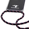 For iPhone XS MAX Clear TPU Handmade Necklace Chain Mobile Phone Case with Strap