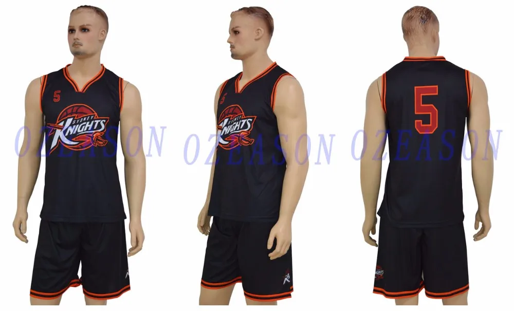 Full Sublimation Custom Black And Red Basketball Jersey With Free 