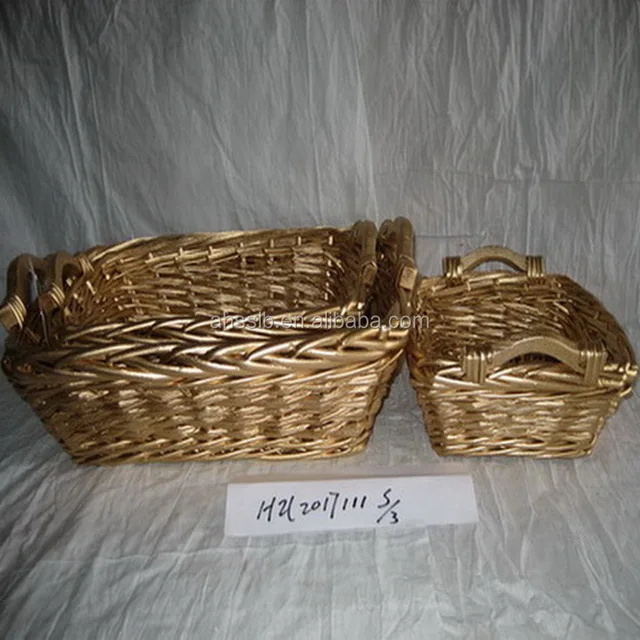 oval wicker hamper