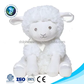 mouton en peluche blanc