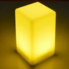 16 colors changing wholesale rechargeable cordless cube light with LED table lamp