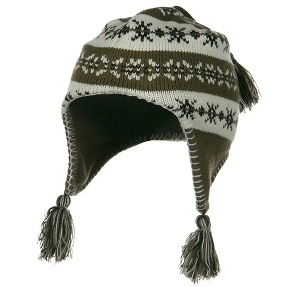G/&S Girls Knit Helmet Brown