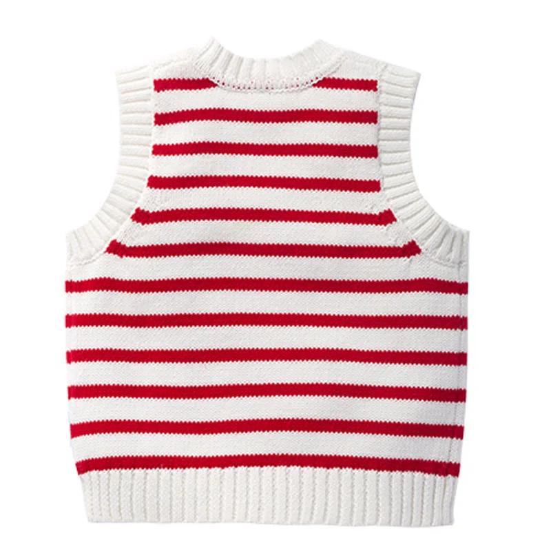 Manufacturer Custom Cartoon Knitted Cotton Kids waistcoat For Boy Girl