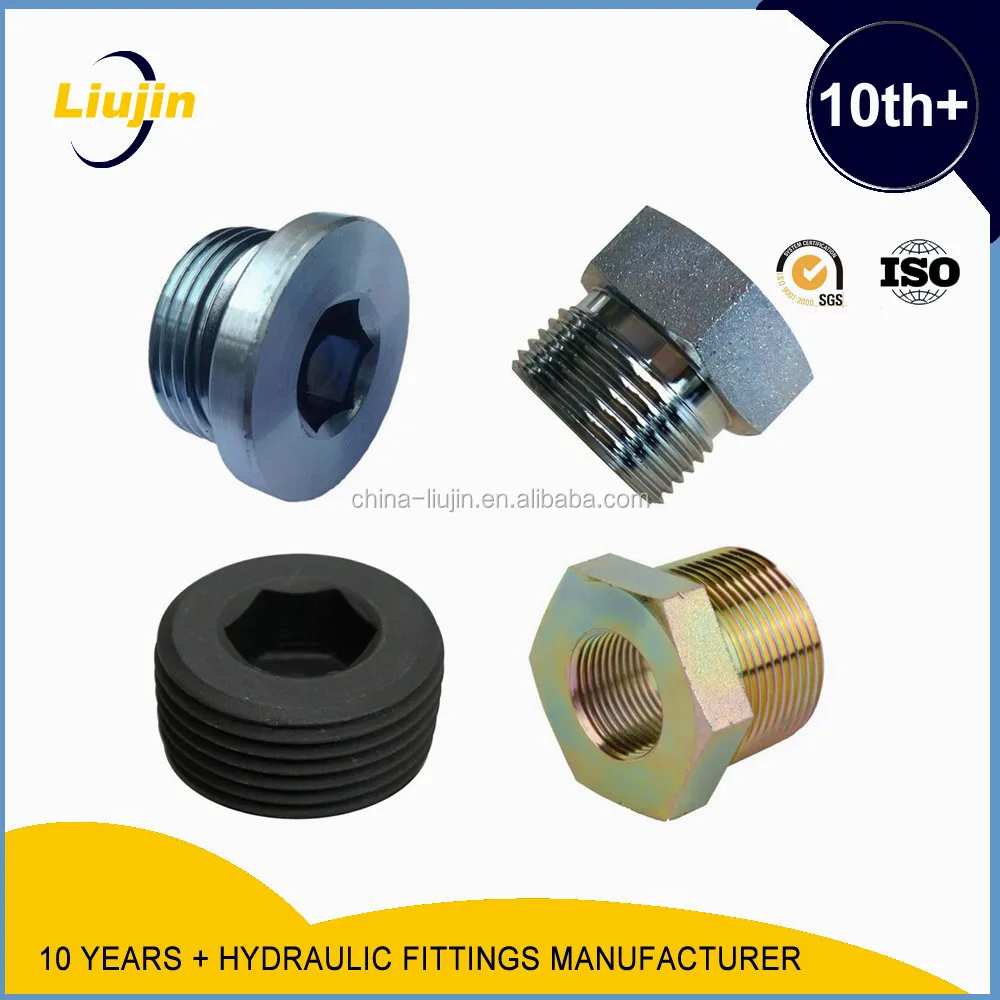 Jic metric bsp female hexagon hydraulic nipples