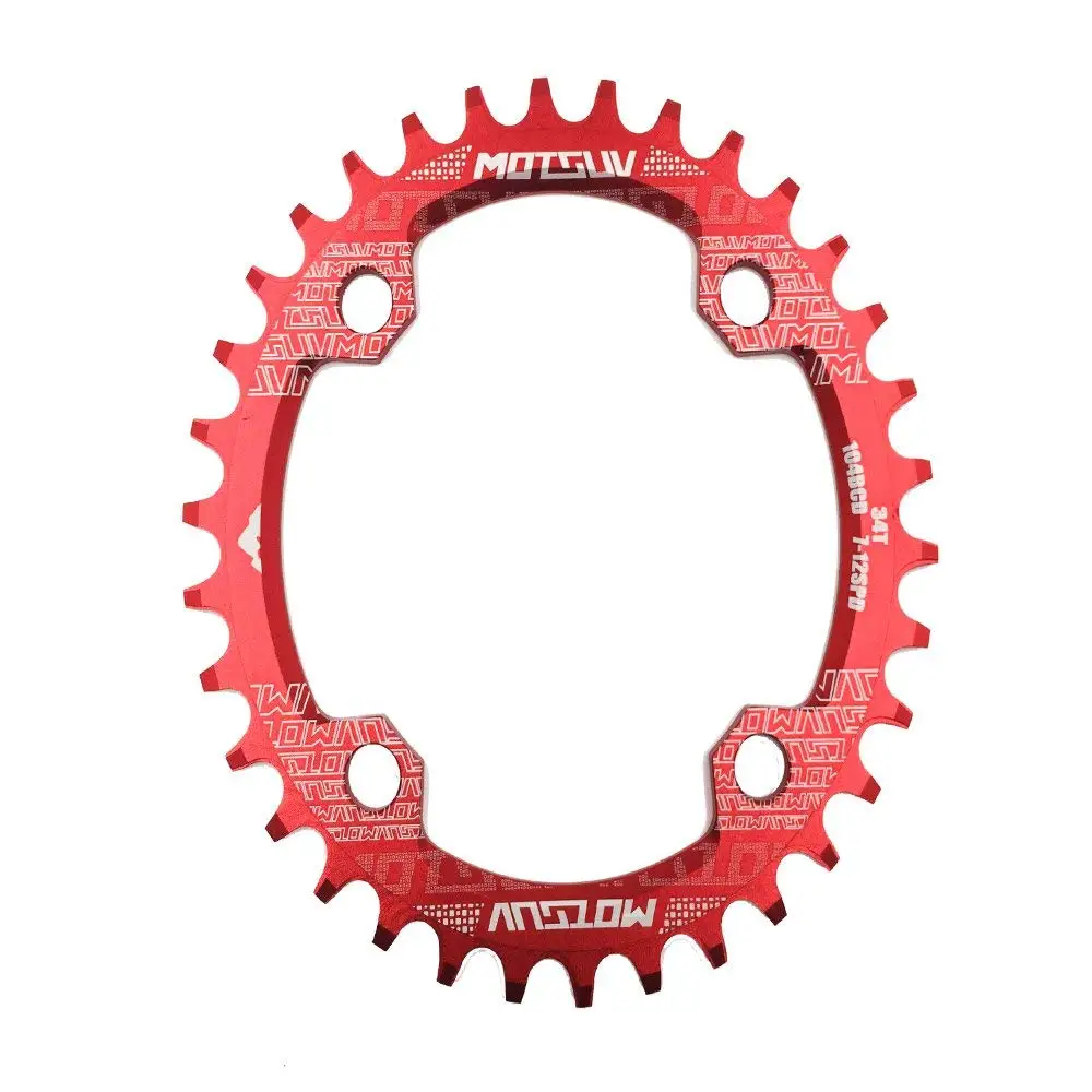 1pcs 36T DECKAS Bike Oval Chainring BCD 104mm Single Chain Ring for BMX MTB