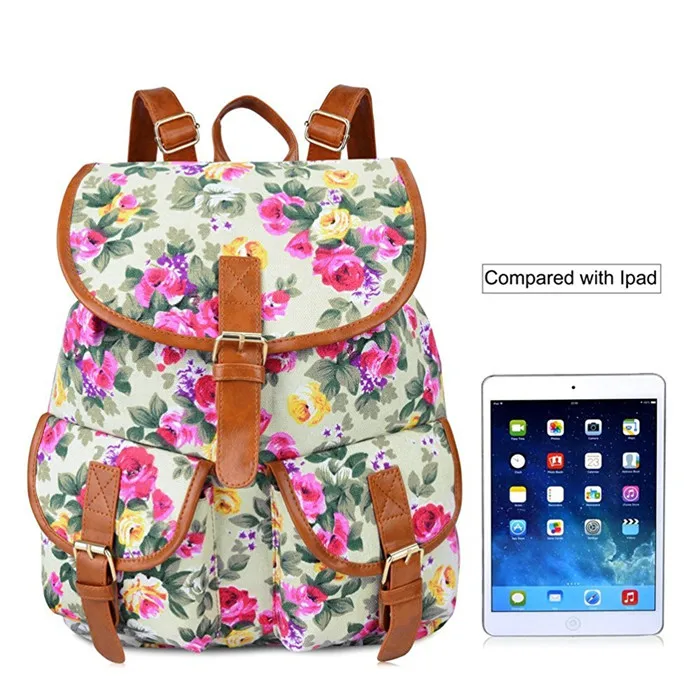 Simple Classic Backpack Canvas Leisure School Backpack Teenager