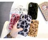 fluffy animal fur cute cell phone case for iPhone xr fur case winter warm